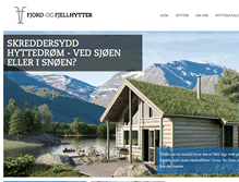 Tablet Screenshot of fjordogfjellhytter.no